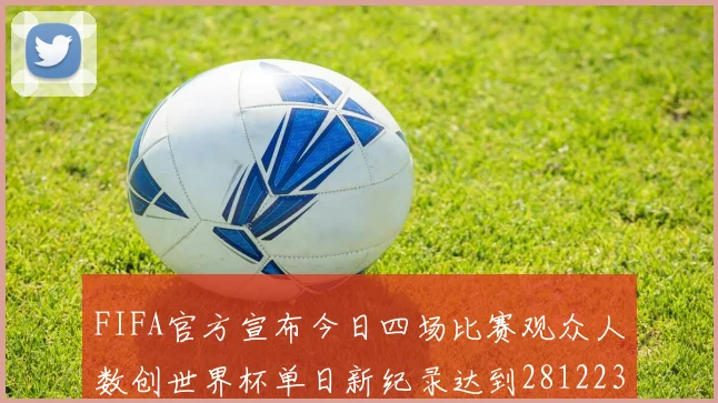 FIFA官方宣布今日四场比赛观众人数创世界杯单日新纪录达到281223人